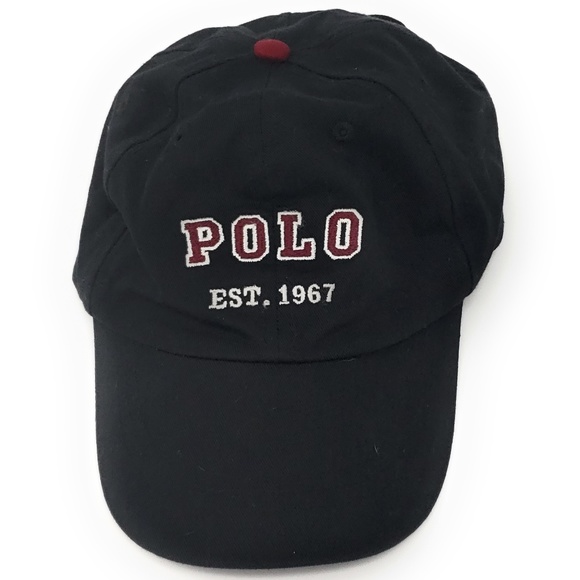 black polo cap